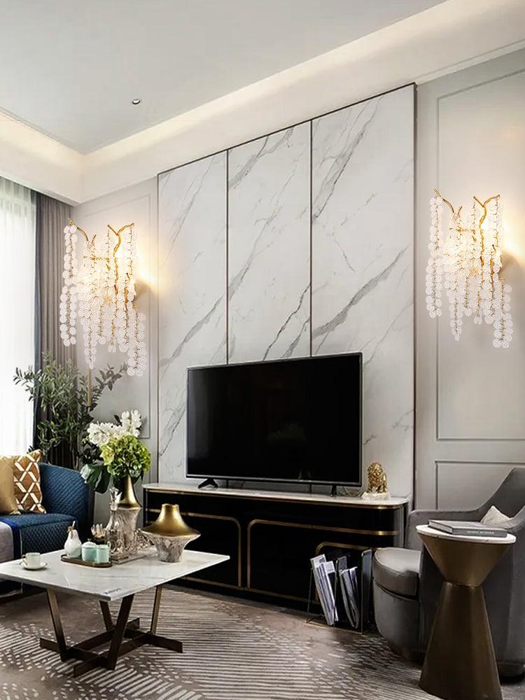 Perrinune Crystal Wall Light-Moonnatur