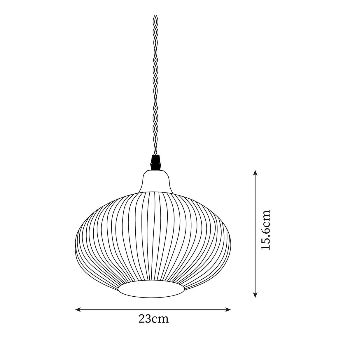 Rardenfern Ceramic Pendant Light-Moonnatur