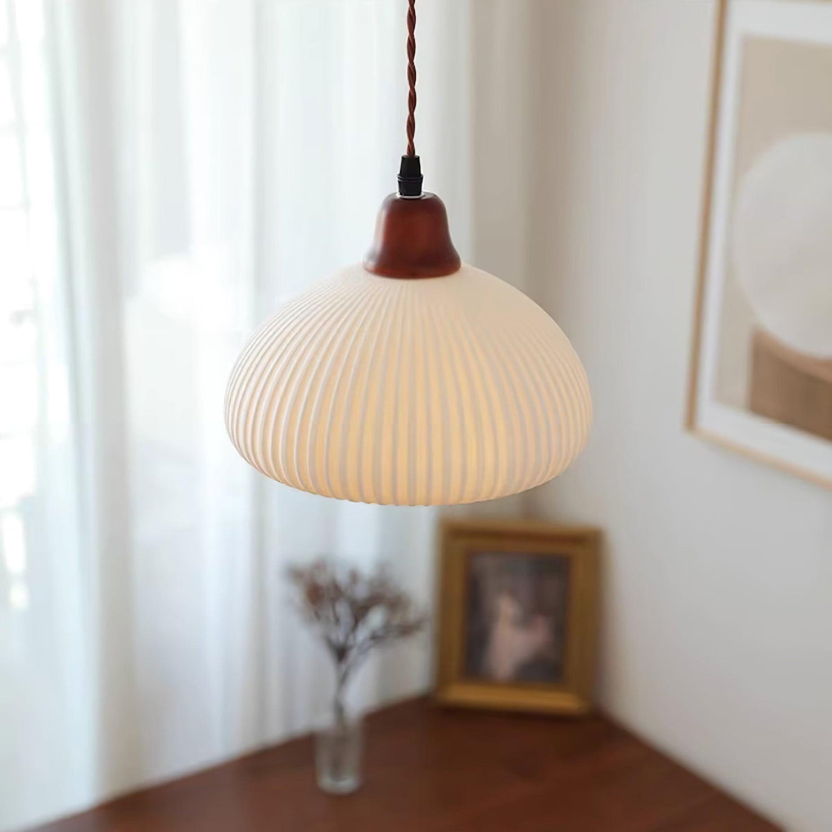 Rardenfern Ceramic Pendant Light-Moonnatur