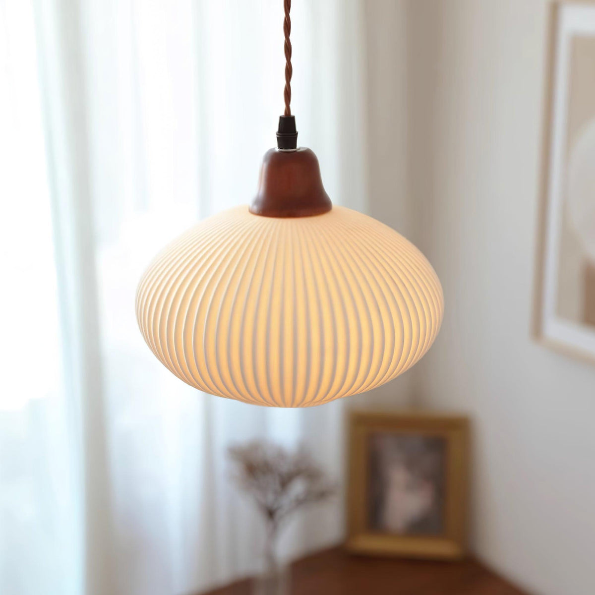 Rardenfern Ceramic Pendant Light-Moonnatur