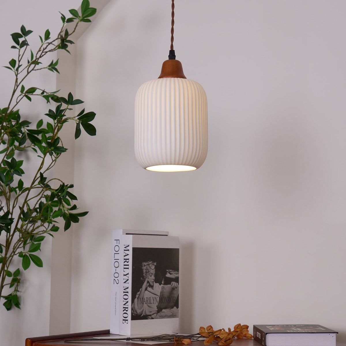 Rardenfern Ceramic Pendant Light-Moonnatur