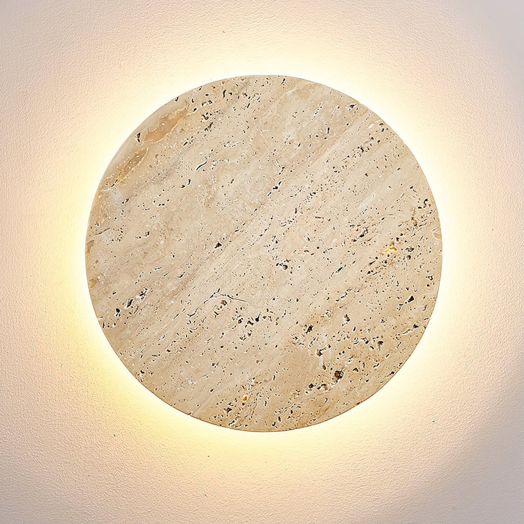 Aberhaven Travertine Wall Light-Moonnatur