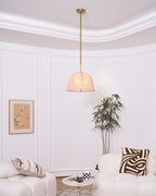 Alwyniel Linen Pendant Light-Moonnatur