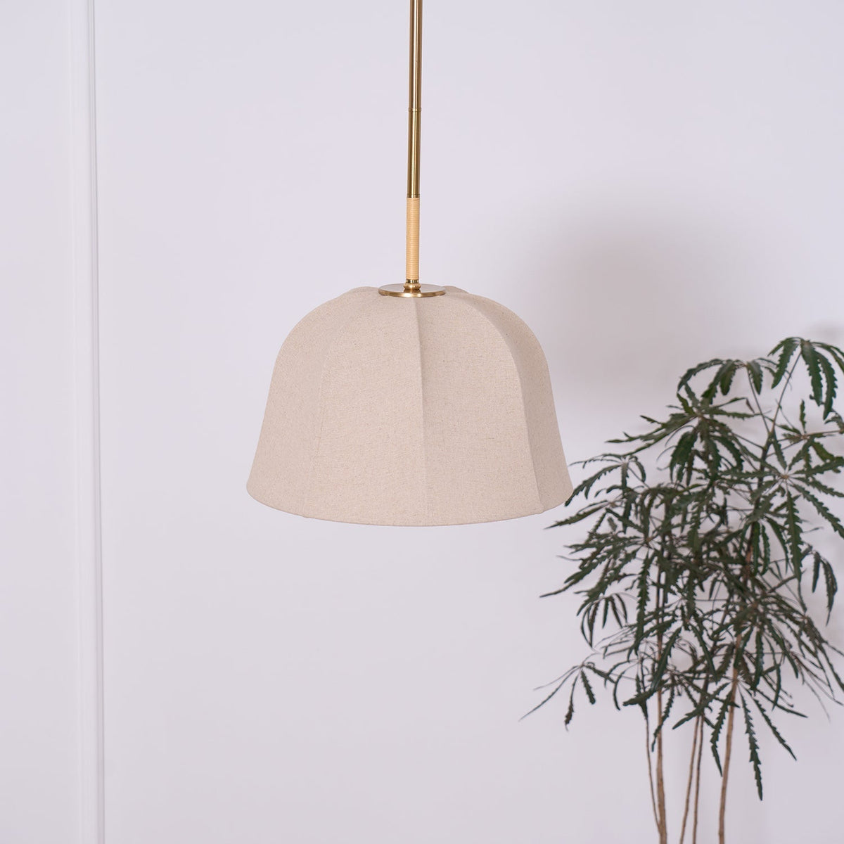 Alwyniel Linen Pendant Light-Moonnatur