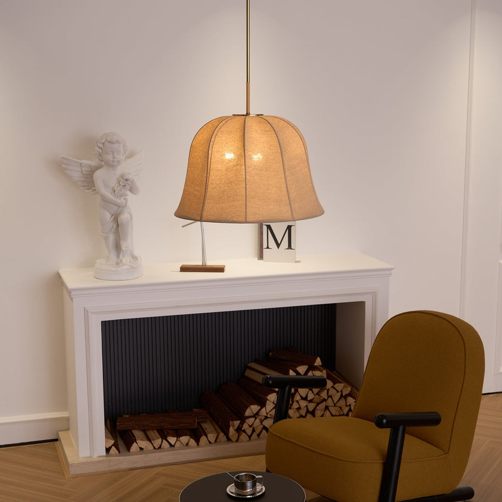 Corenhaven Linen Pendant Light-Moonnatur