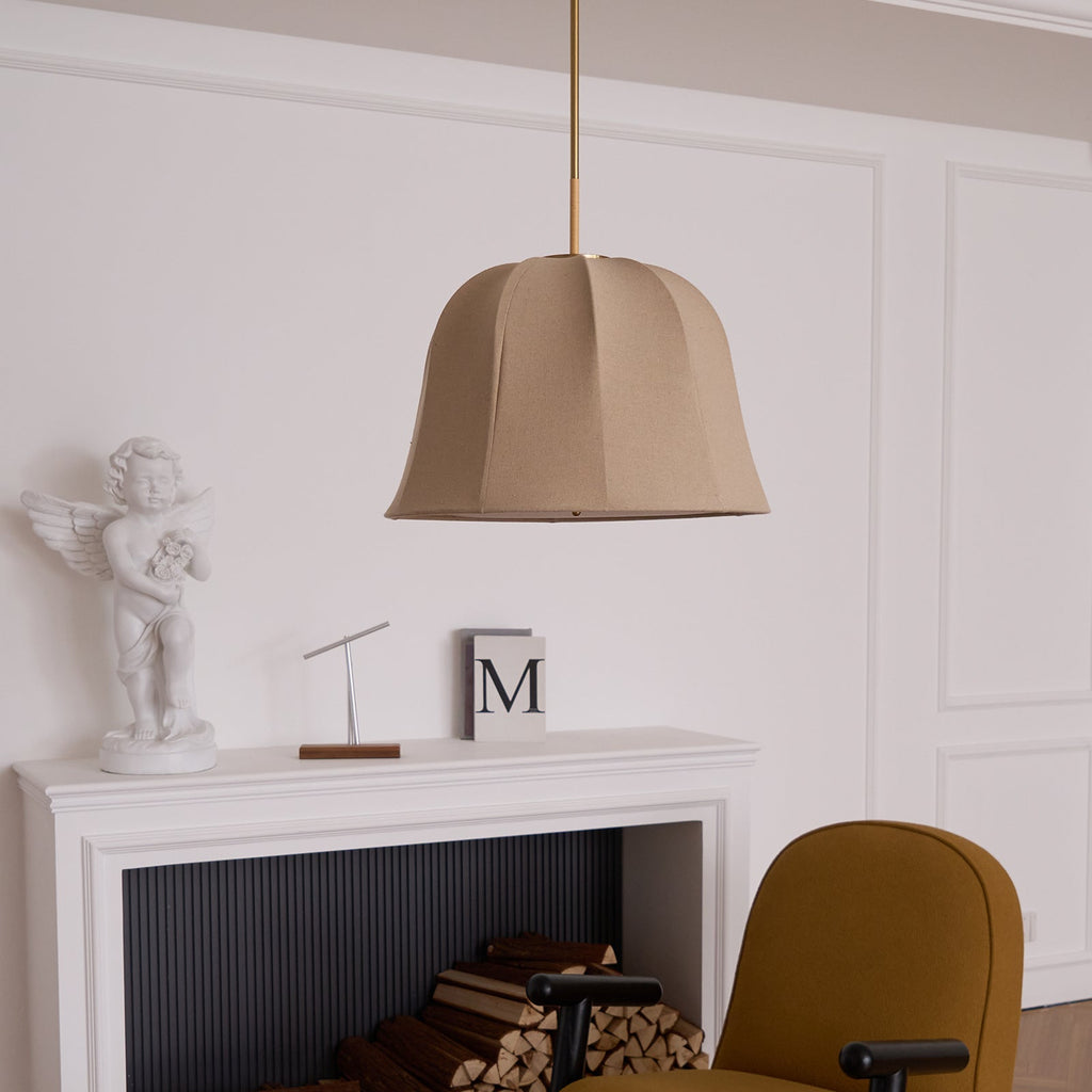 Corenhaven Linen Pendant Light-Moonnatur