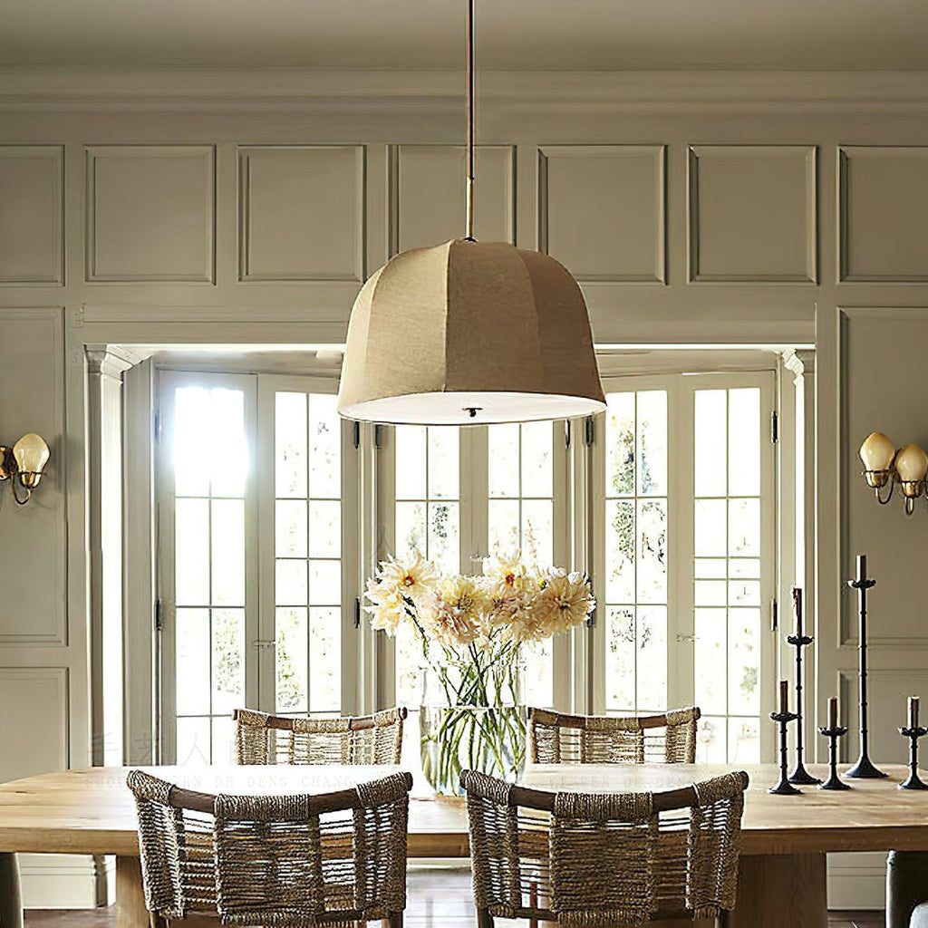 Corenhaven Linen Pendant Light-Moonnatur