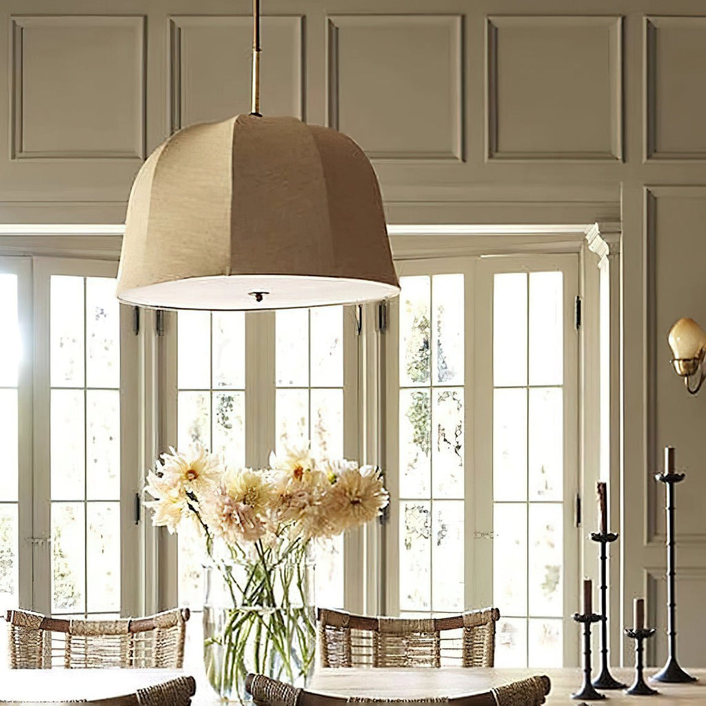Corenhaven Linen Pendant Light-Moonnatur