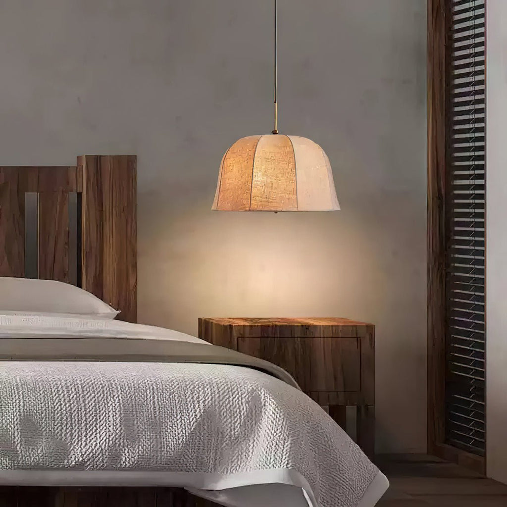 Alwyniel Linen Pendant Light-Moonnatur