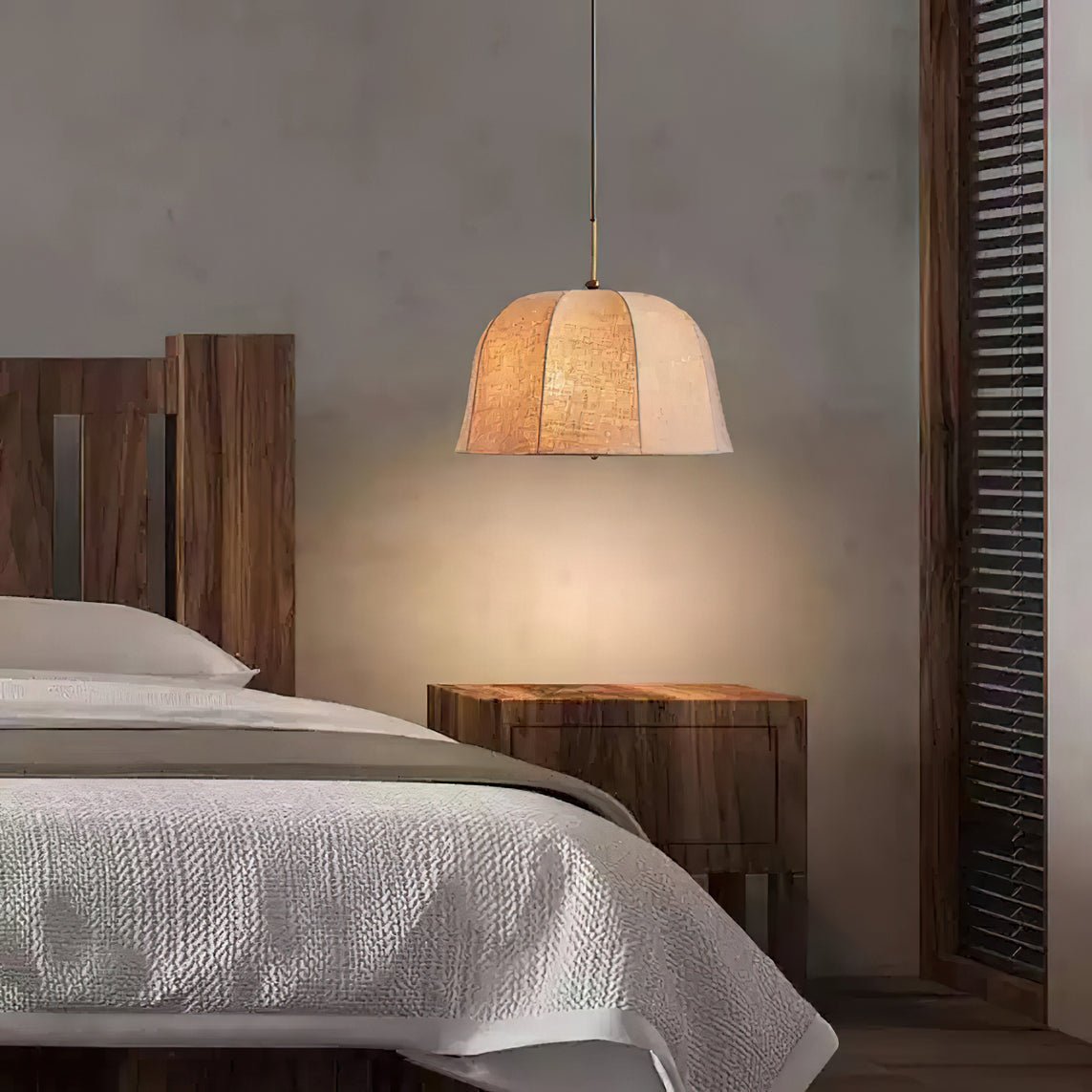 Alwyniel Linen Pendant Light-Moonnatur