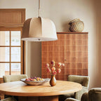 Corenhaven Linen Pendant Light-Moonnatur