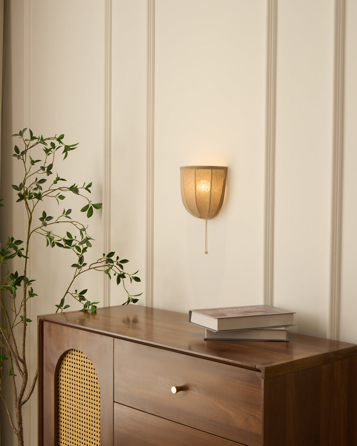 Junune Linen Wall Light-Moonnatur