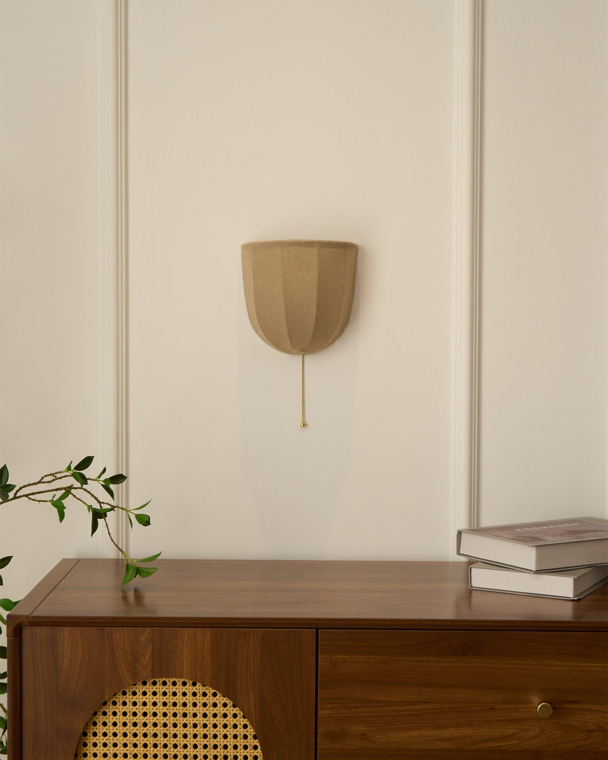Junune Linen Wall Light-Moonnatur