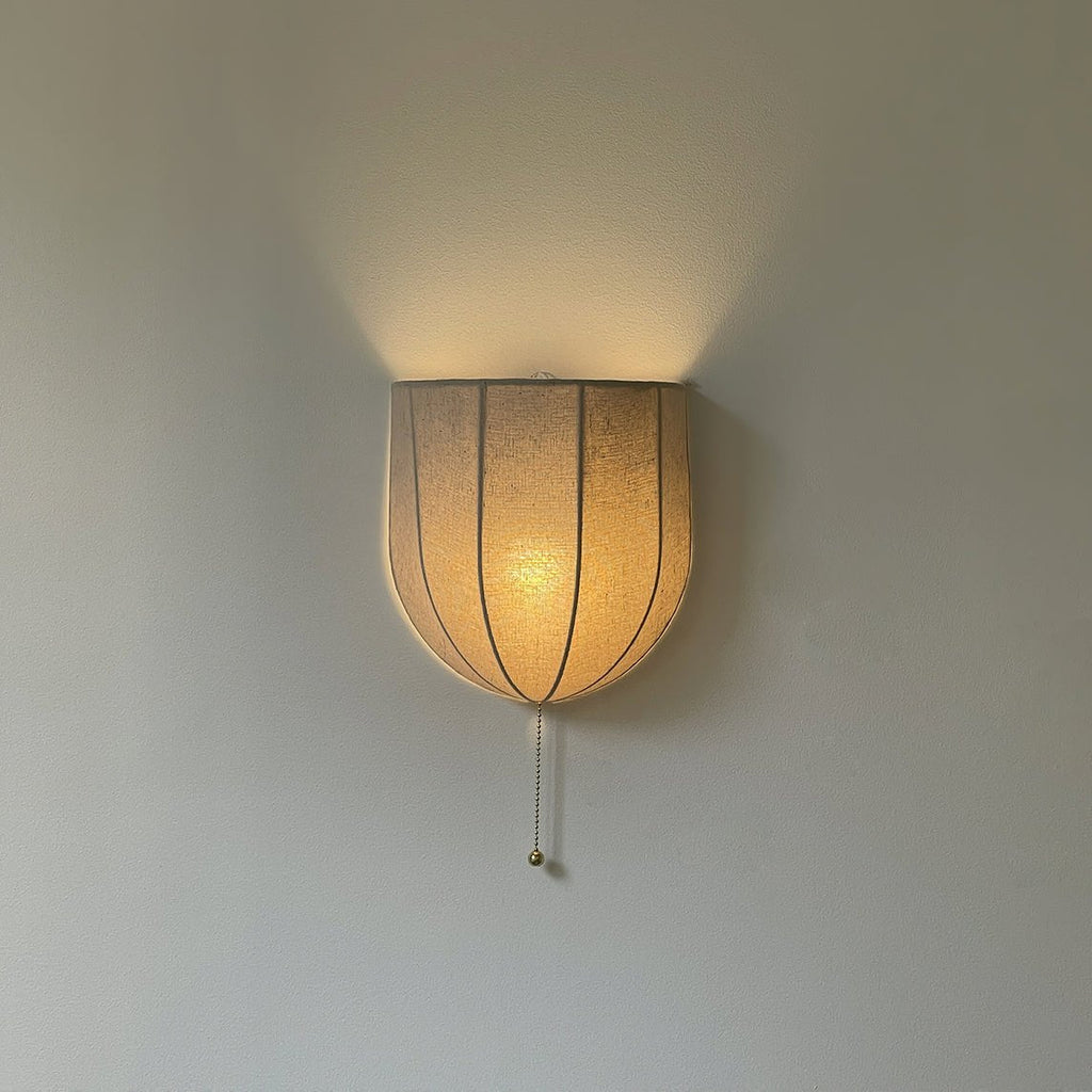 Junune Linen Wall Light-Moonnatur