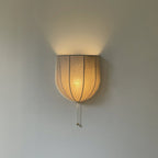 Junune Linen Wall Light-Moonnatur