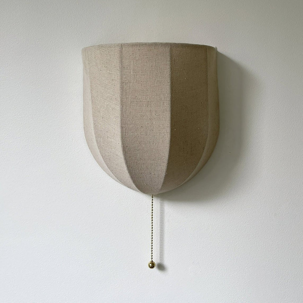 Junune Linen Wall Light-Moonnatur