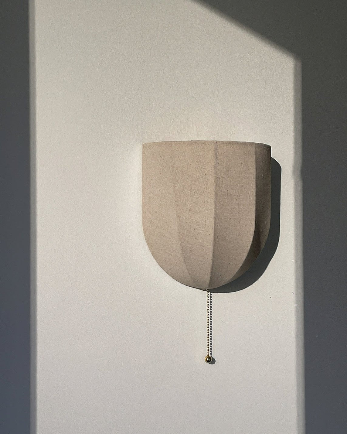 Junune Linen Wall Light-Moonnatur