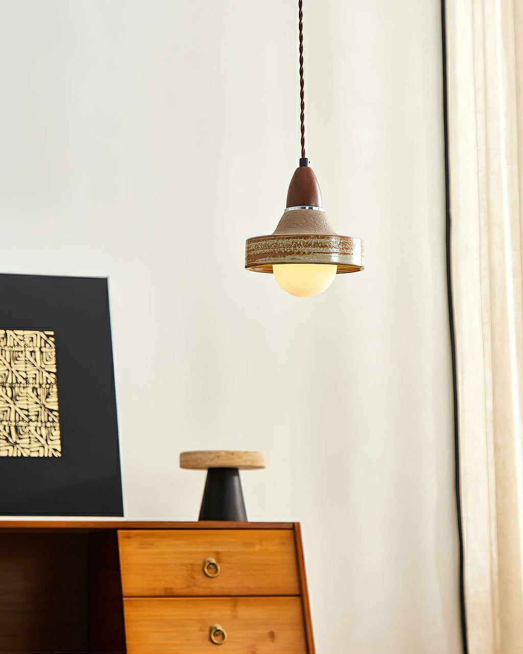 Trevenella Ceramic Pendant Light-Moonnatur