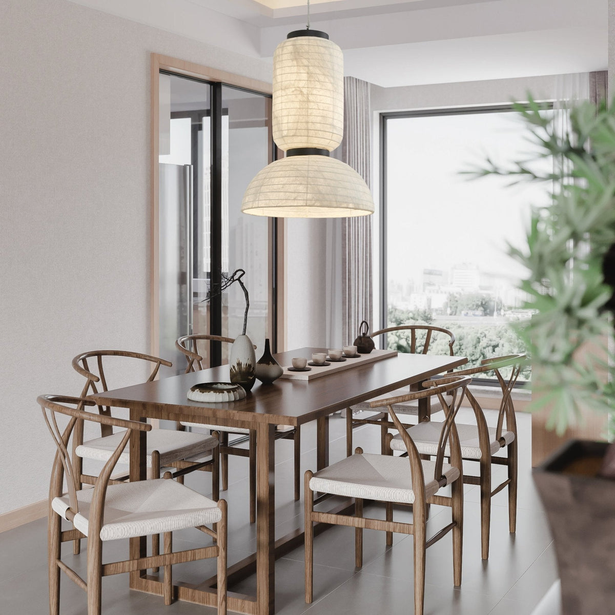 Ralenia Silk Pendant Light-Moonnatur