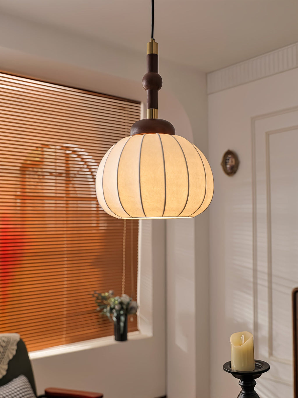 Isenune Silk Pendant Light-Moonnatur