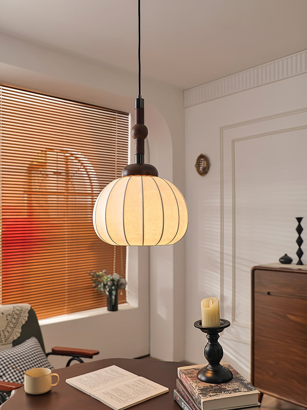 Isenune Silk Pendant Light-Moonnatur