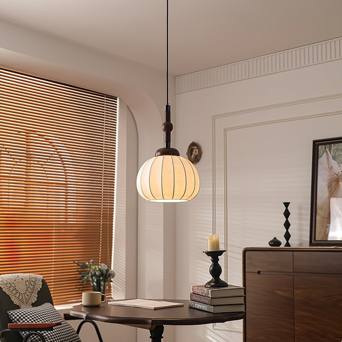 Isenune Silk Pendant Light-Moonnatur