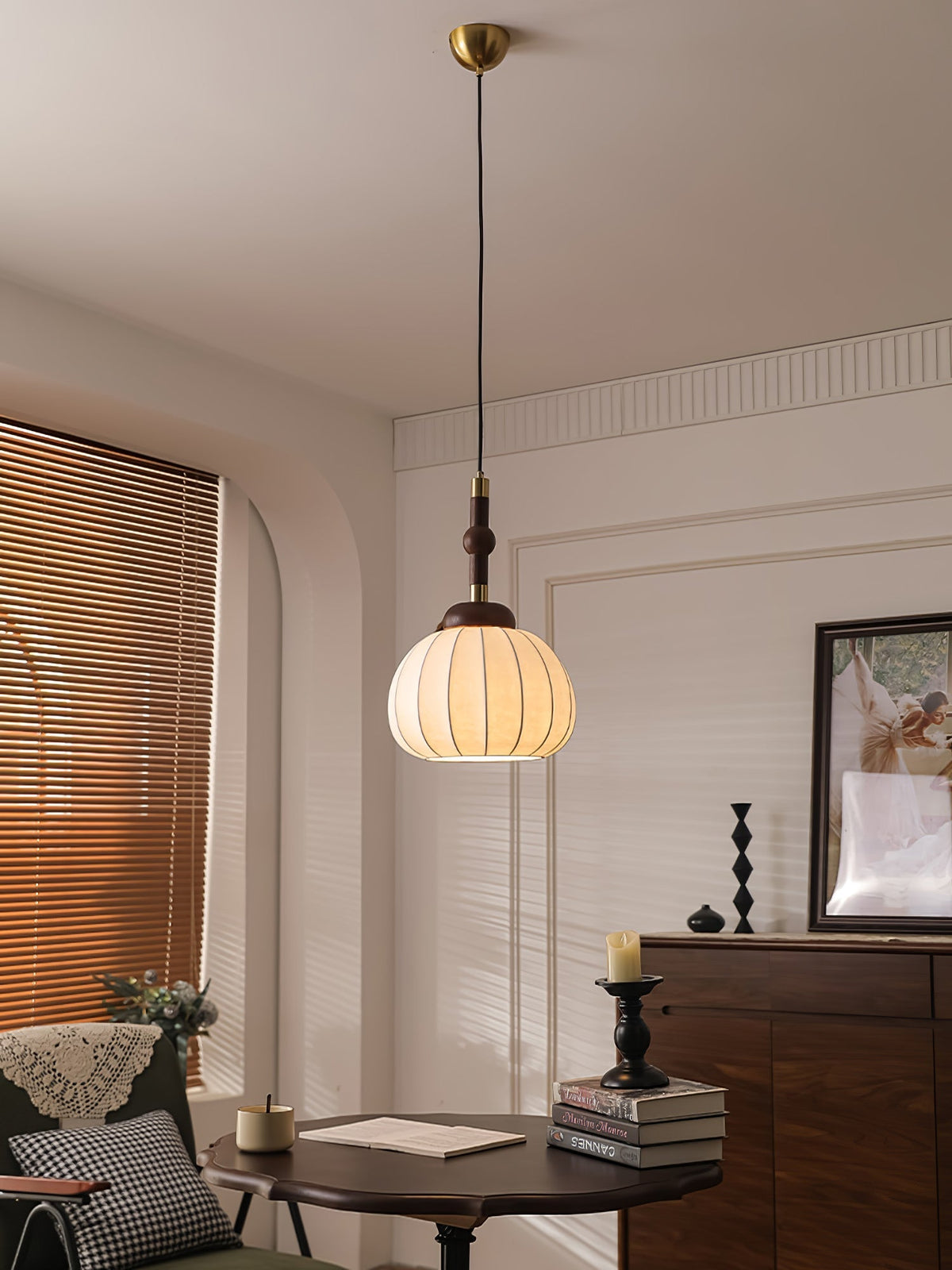Isenune Silk Pendant Light-Moonnatur