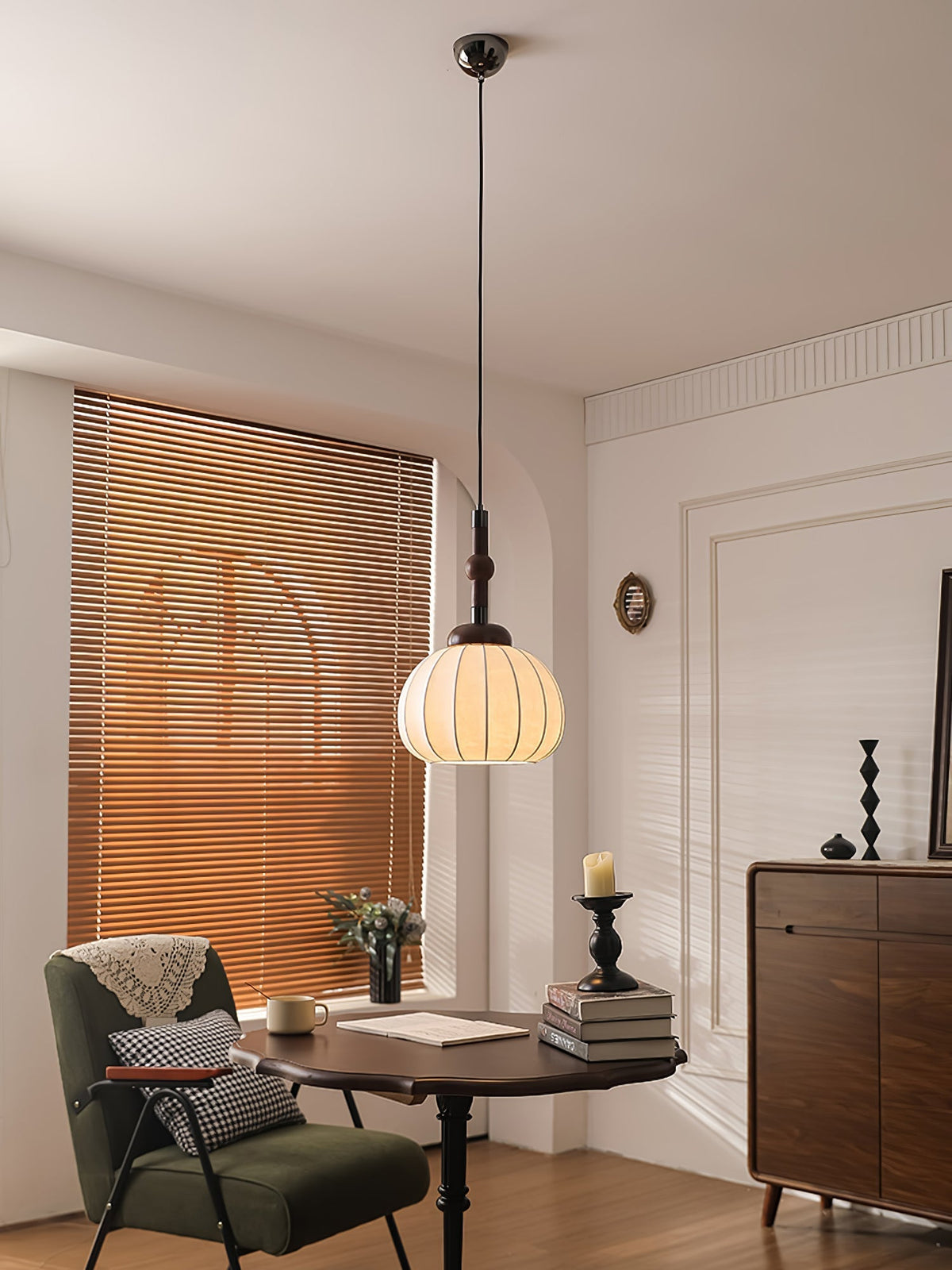 Isenune Silk Pendant Light-Moonnatur