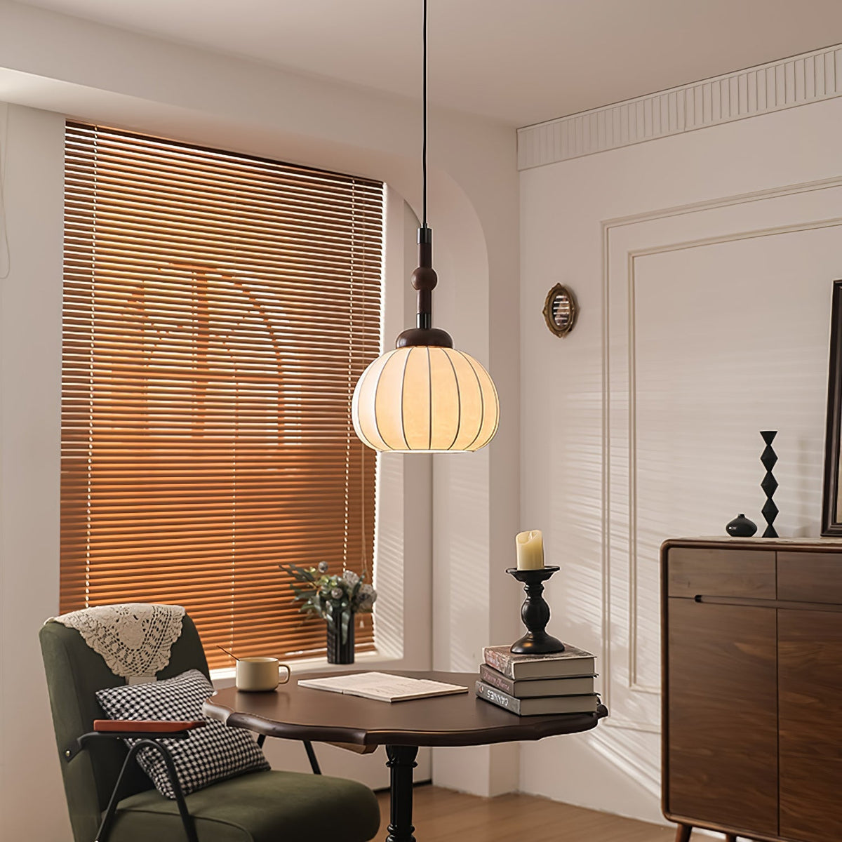 Isenune Silk Pendant Light-Moonnatur