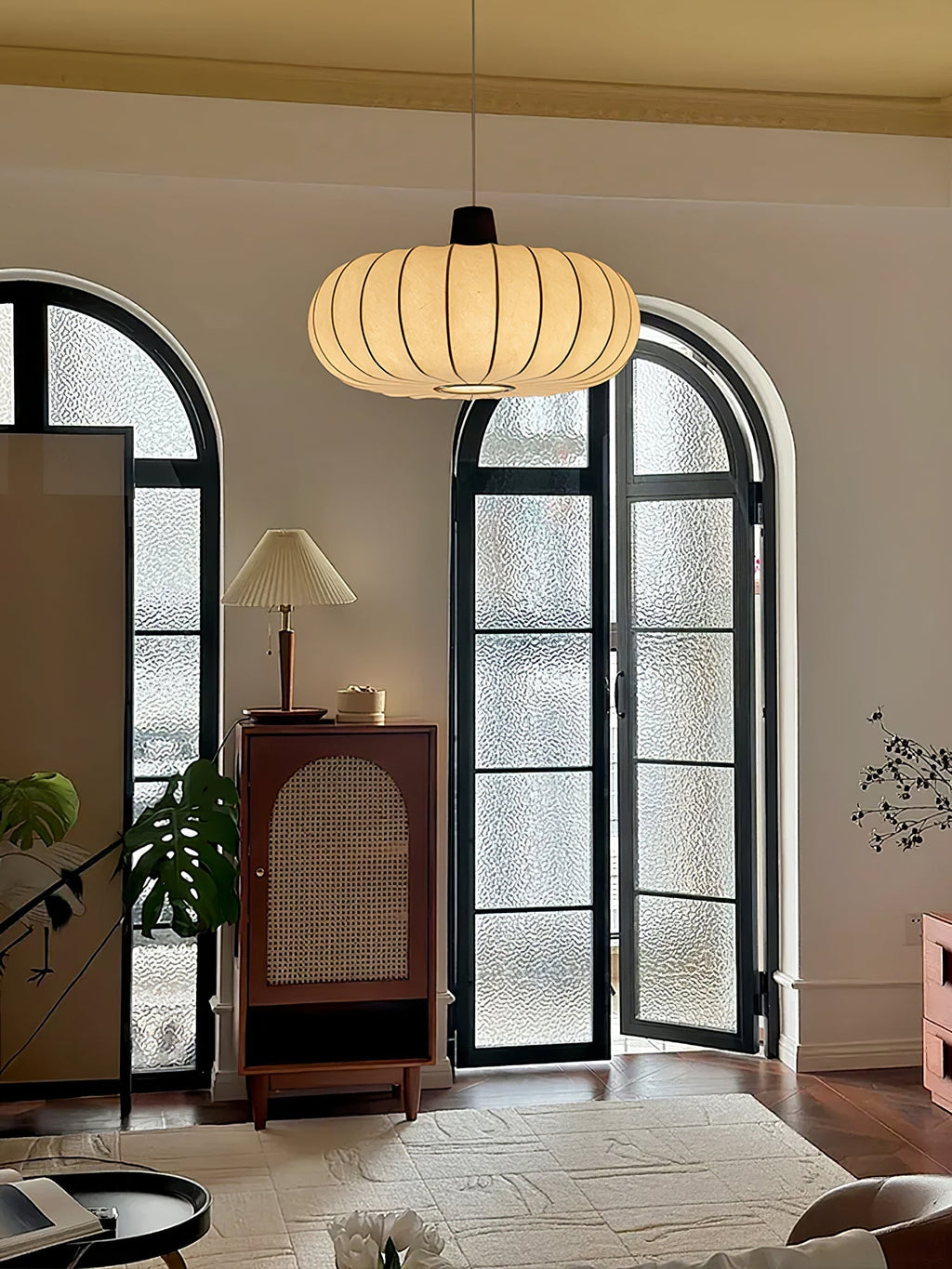 Iverlyn Silk Pendant Light-Moonnatur