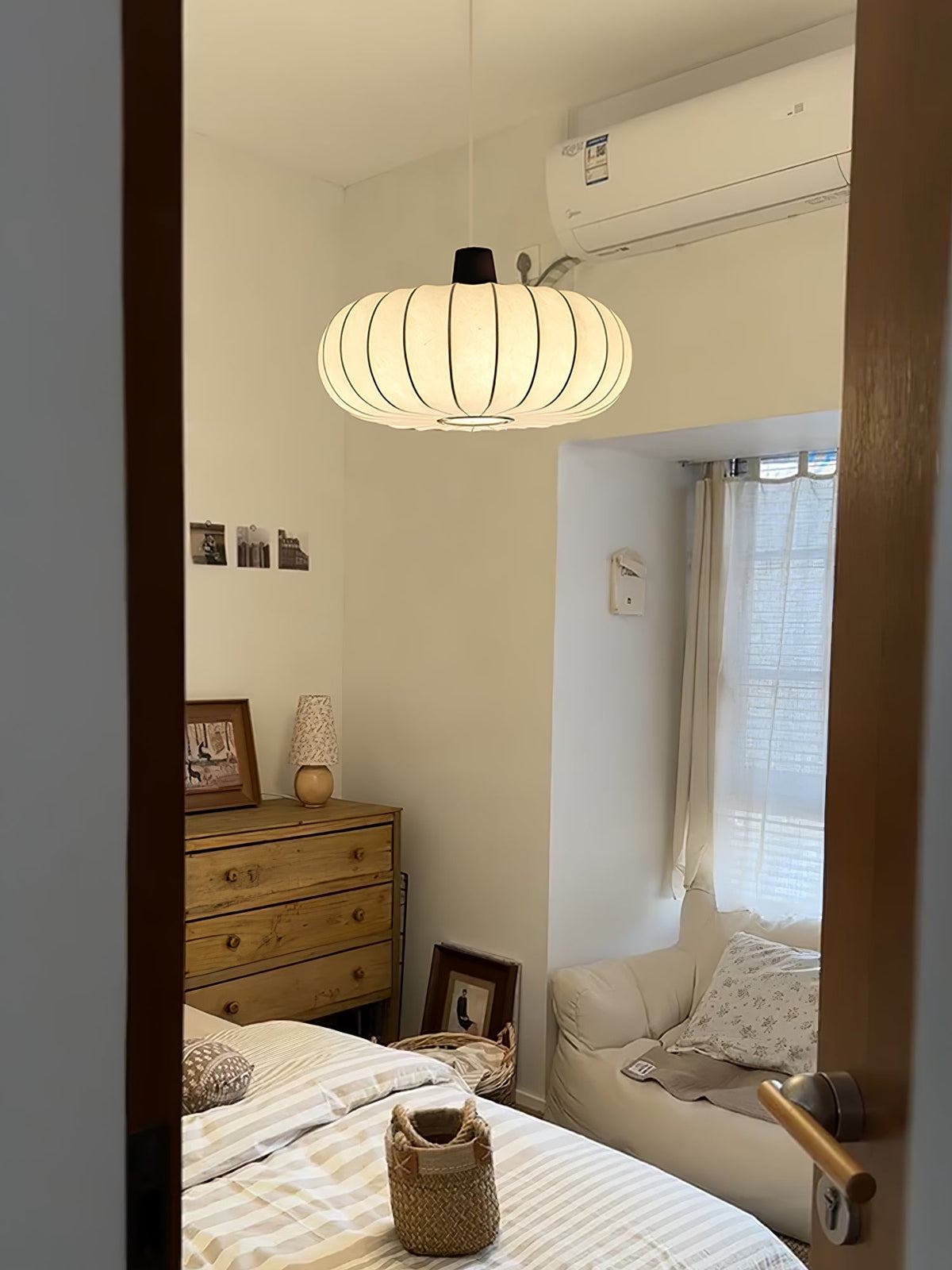 Iverlyn Silk Pendant Light-Moonnatur