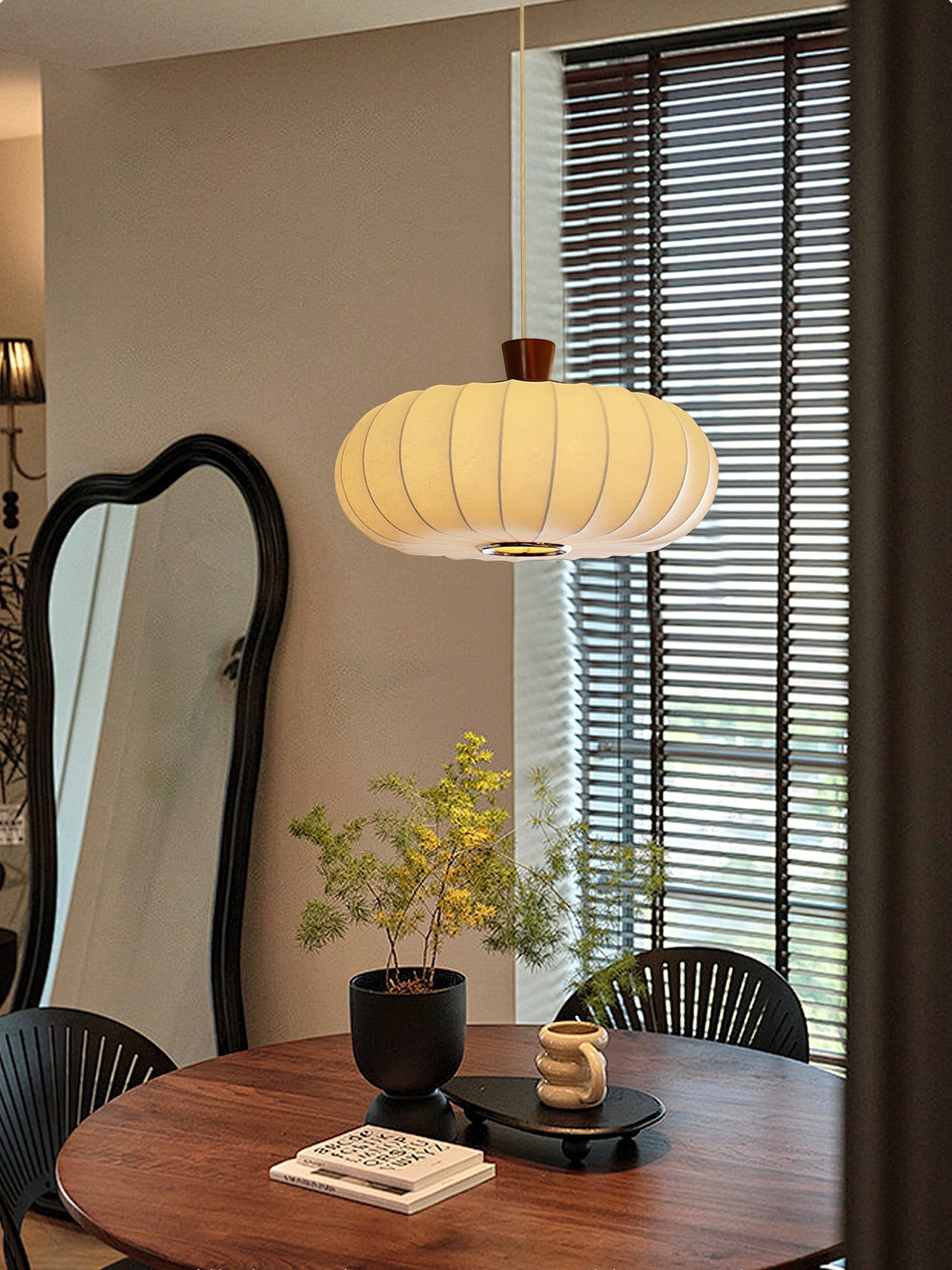 Iverlyn Silk Pendant Light-Moonnatur