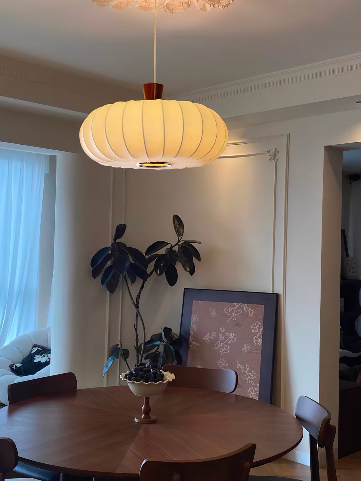 Iverlyn Silk Pendant Light-Moonnatur