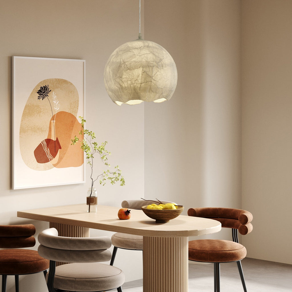 Floriel Silk Pendant Light-Moonnatur