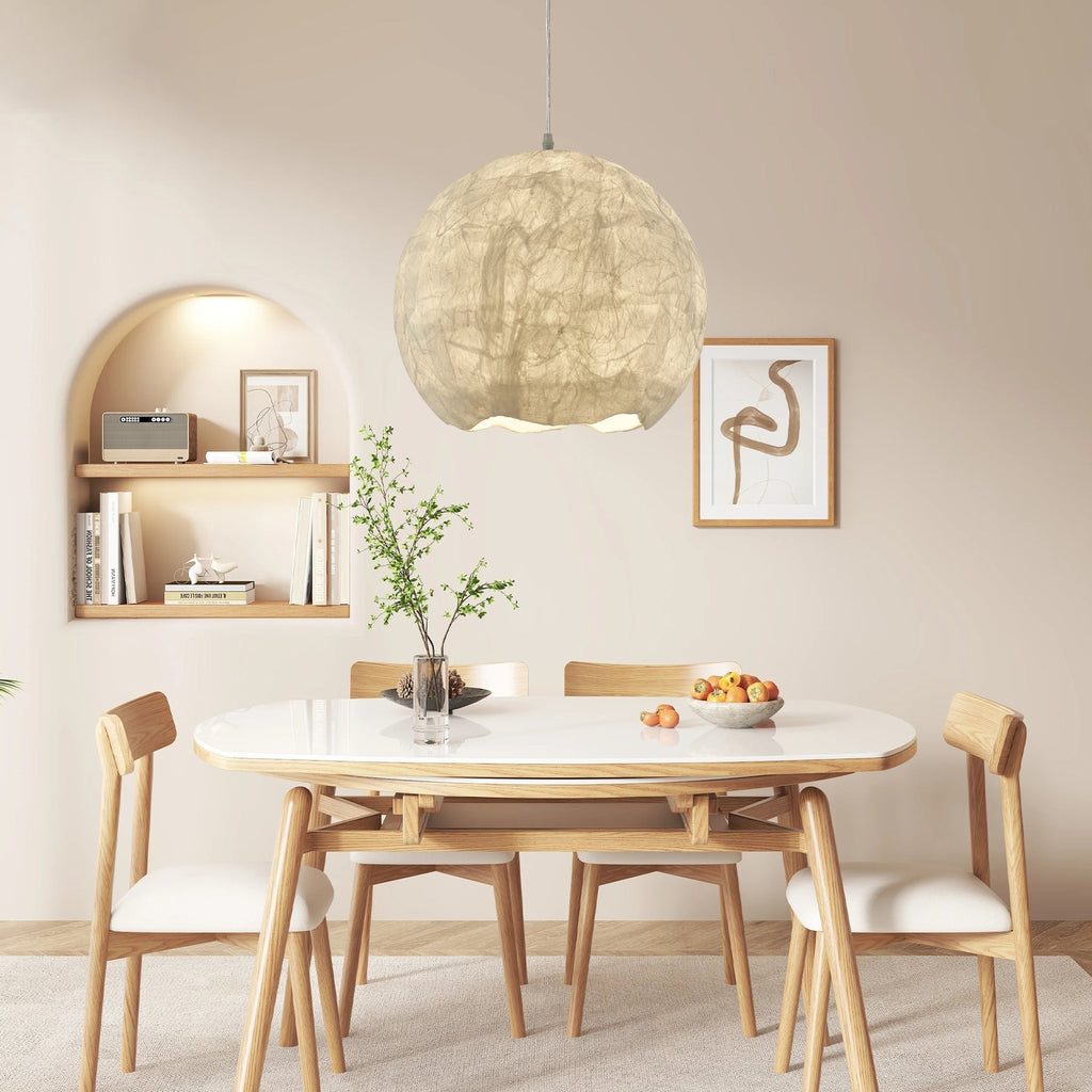Floriel Silk Pendant Light-Moonnatur