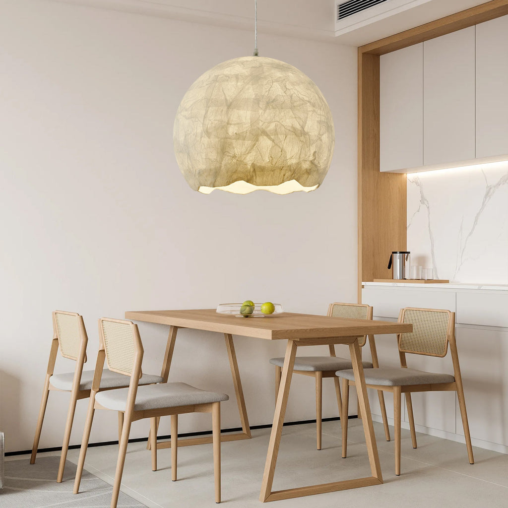 Floriel Silk Pendant Light-Moonnatur