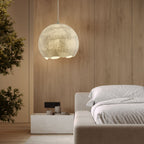 Floriel Silk Pendant Light-Moonnatur