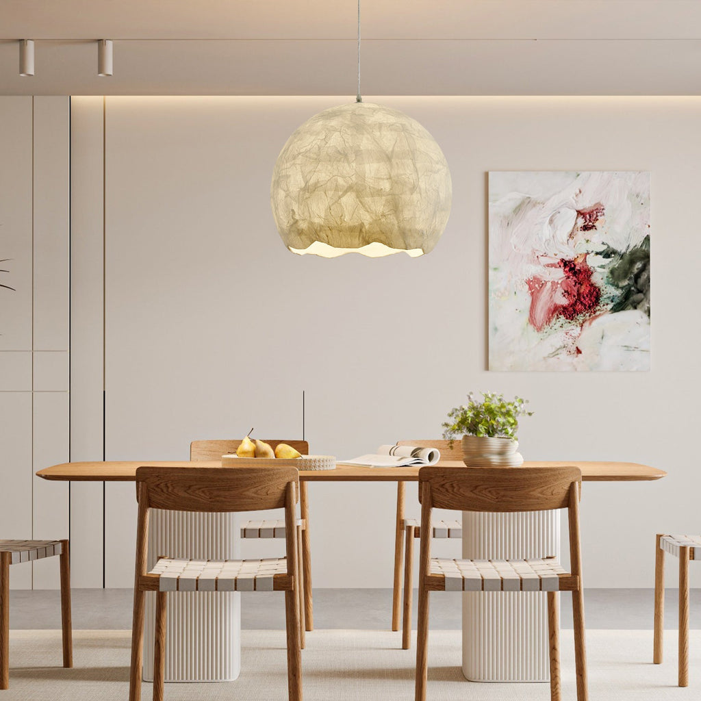 Floriel Silk Pendant Light-Moonnatur