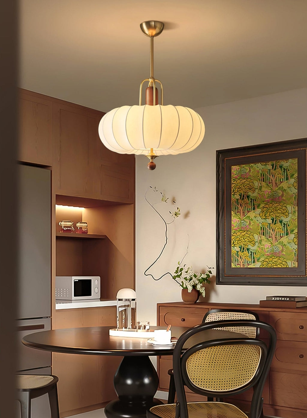 Lowenwyn Silk Pendant Light-Moonnatur