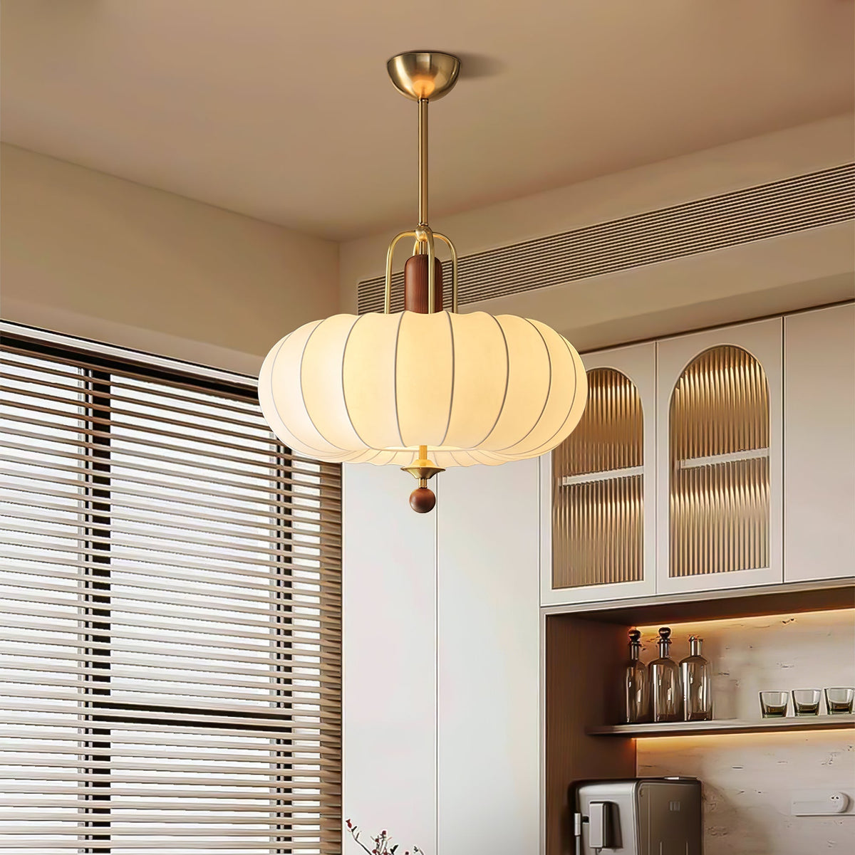 Lowenwyn Silk Pendant Light-Moonnatur