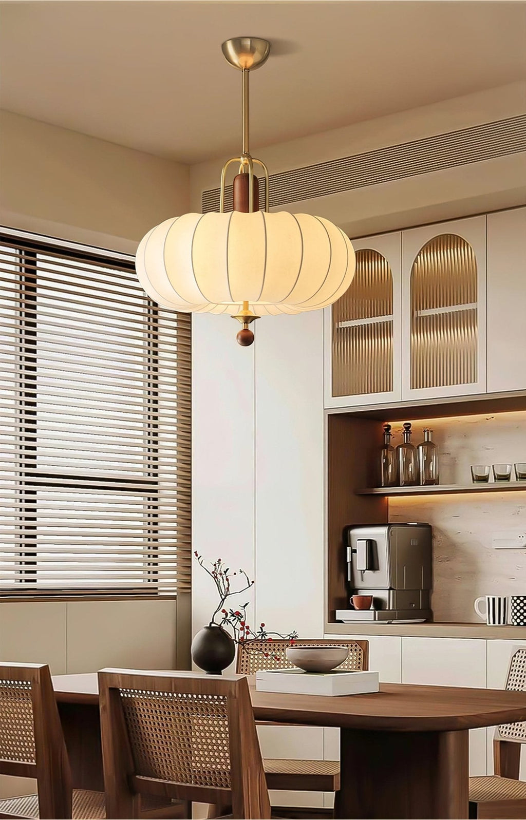 Lowenwyn Silk Pendant Light-Moonnatur