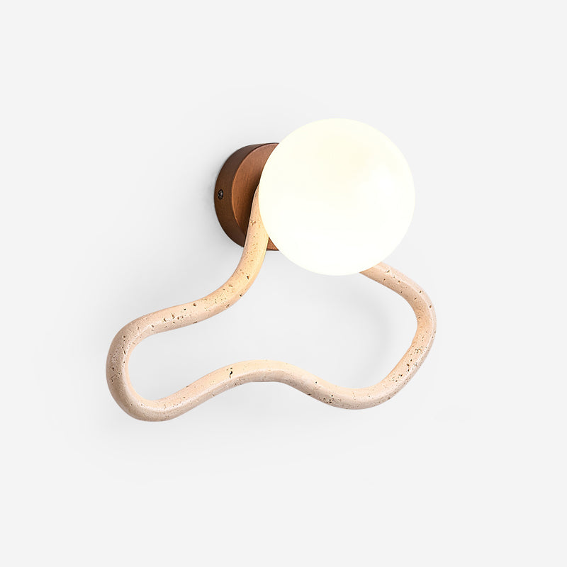 Lorrenrose Travertine Wall Light-Moonnatur