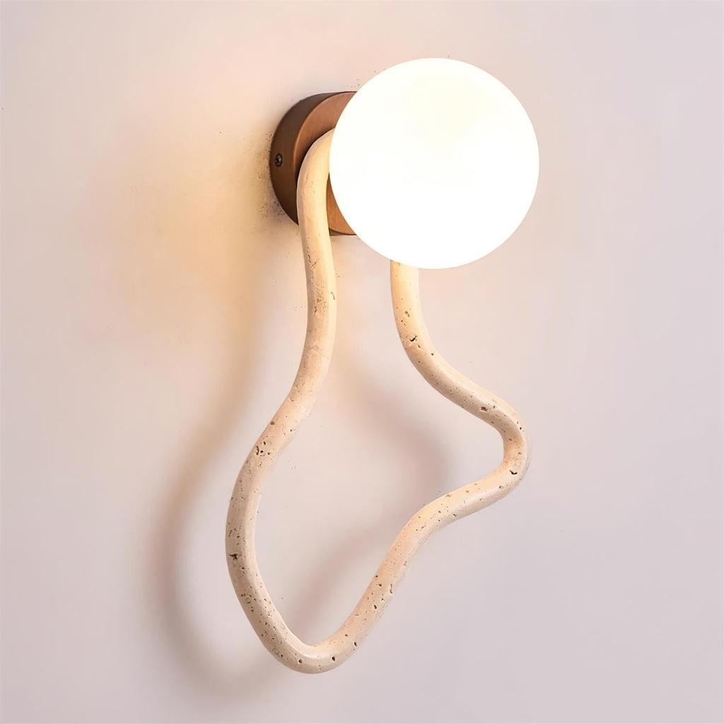 Lorrenrose Travertine Wall Light-Moonnatur