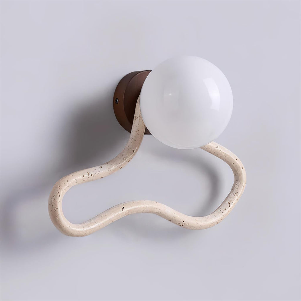 Lorrenrose Travertine Wall Light-Moonnatur