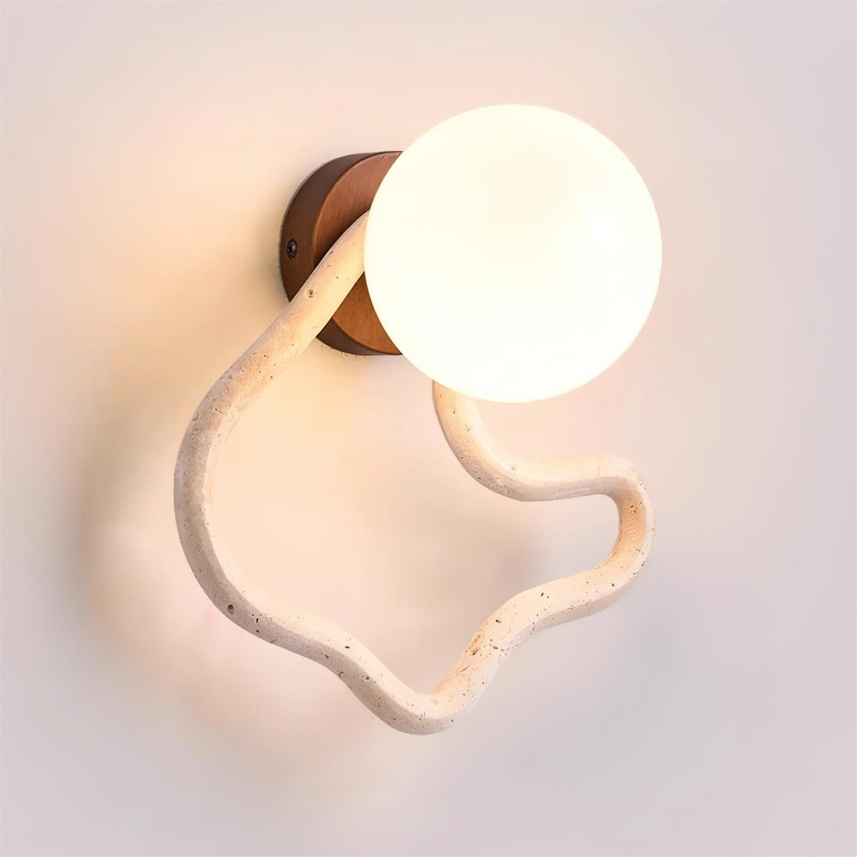 Lorrenrose Travertine Wall Light-Moonnatur