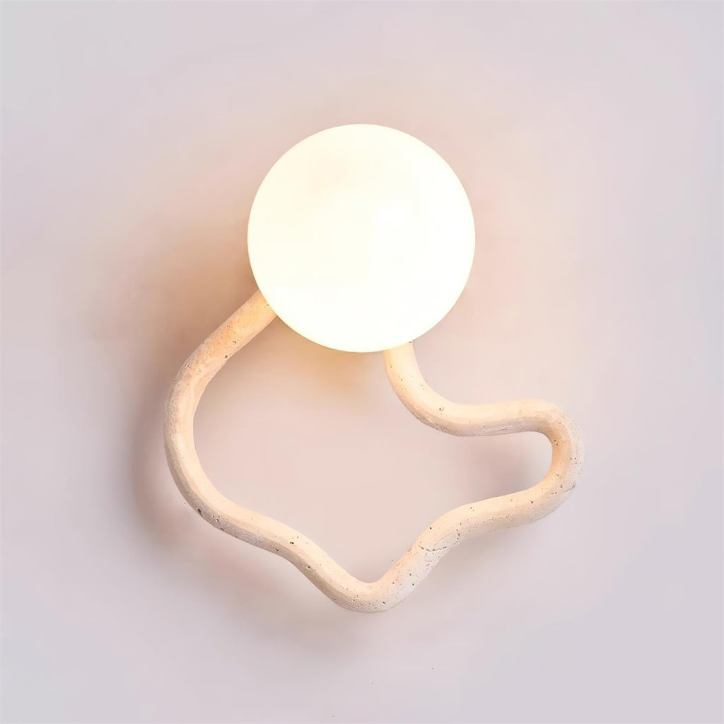 Lorrenrose Travertine Wall Light-Moonnatur