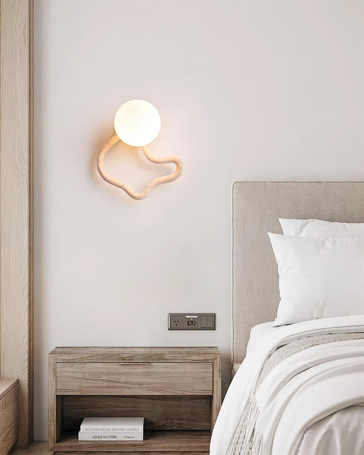 Lorrenrose Travertine Wall Light-Moonnatur