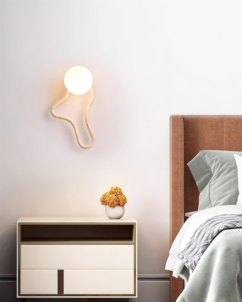Lorrenrose Travertine Wall Light-Moonnatur