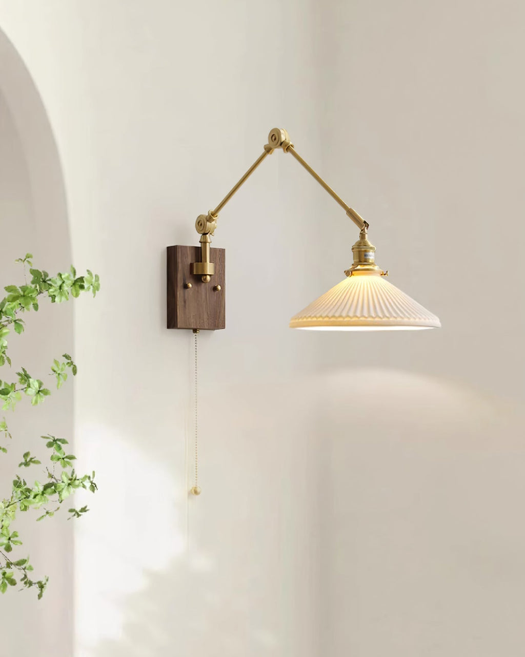 Corenorie Ceramic Wall Light-Moonnatur