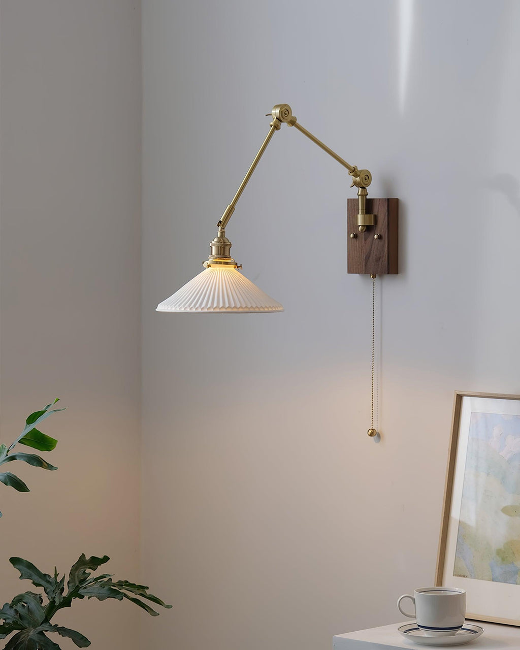 Corenorie Ceramic Wall Light-Moonnatur